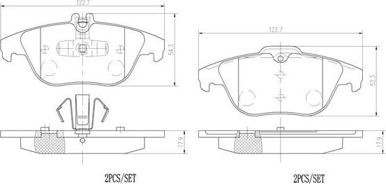 Brembo P50104N - Jarrupala, levyjarru inparts.fi