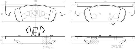 Brembo P50137N - Jarrupala, levyjarru inparts.fi