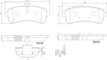 Brembo P50125N - Jarrupala, levyjarru inparts.fi