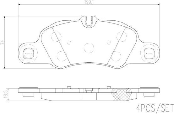 Brembo P65019N - Jarrupala, levyjarru inparts.fi