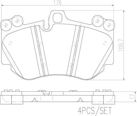 Brembo P65016N - Jarrupala, levyjarru inparts.fi