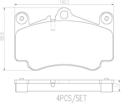 Brembo P65011N - Jarrupala, levyjarru inparts.fi