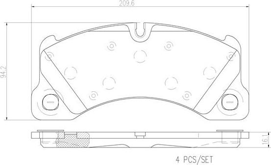 Brembo P65017N - Jarrupala, levyjarru inparts.fi