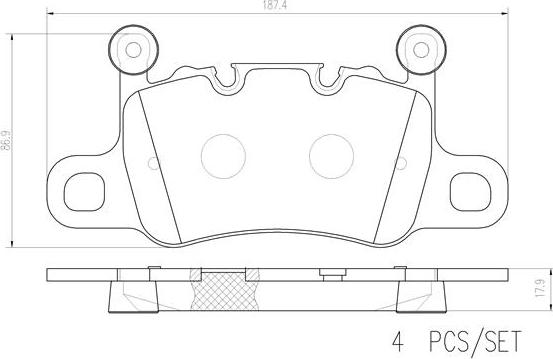 Brembo P65038N - Jarrupala, levyjarru inparts.fi