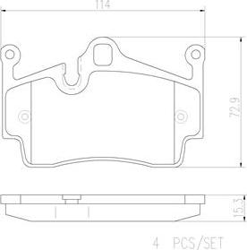 Brembo P65028N - Jarrupala, levyjarru inparts.fi