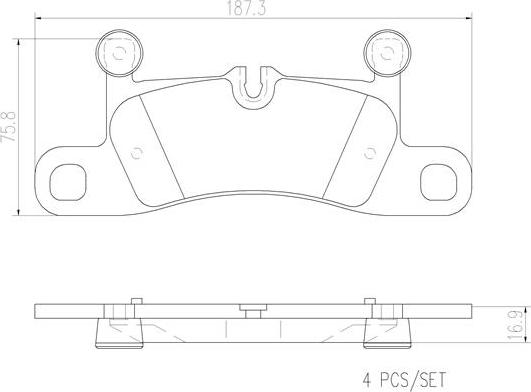 Brembo P65027N - Jarrupala, levyjarru inparts.fi