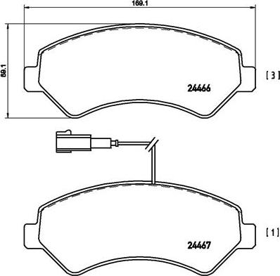 Brembo P 61 094 - Jarrupala, levyjarru inparts.fi