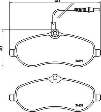 Brembo P 61 096 - Jarrupala, levyjarru inparts.fi