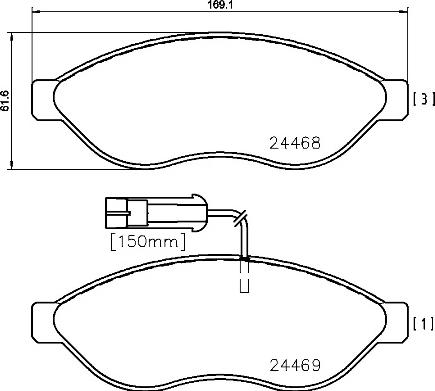 Brembo P 61 090 - Jarrupala, levyjarru inparts.fi