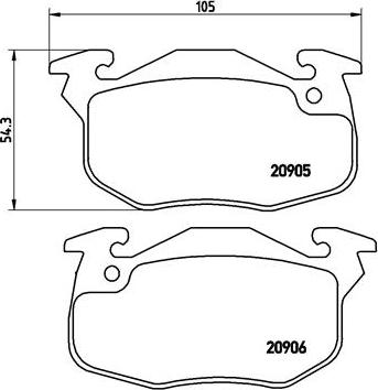 Brembo P 61 097 - Jarrupala, levyjarru inparts.fi