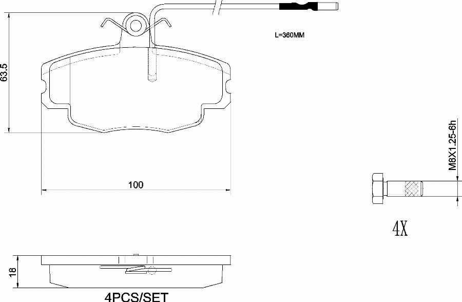 Brembo P61043N - Jarrupala, levyjarru inparts.fi