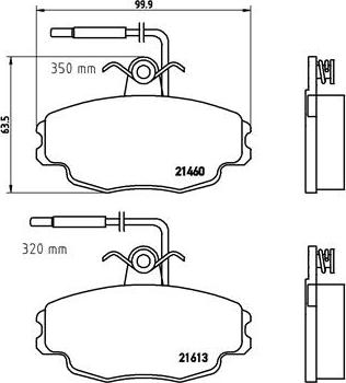 Brembo P 61 043 - Jarrupala, levyjarru inparts.fi