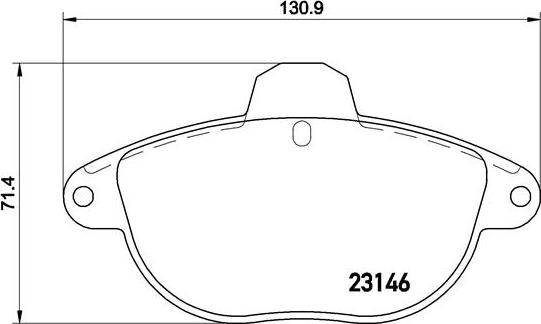 Brembo P 61 055 - Jarrupala, levyjarru inparts.fi