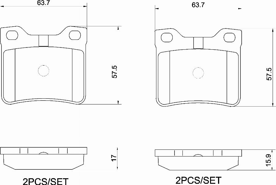 Brembo P61058N - Jarrupala, levyjarru inparts.fi