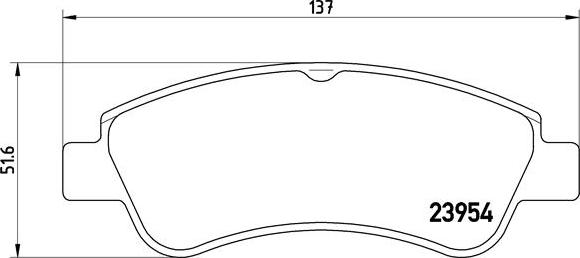 Brembo P 61 066X - Jarrupala, levyjarru inparts.fi