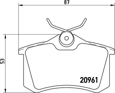 Brembo P 61 088 - Jarrupala, levyjarru inparts.fi