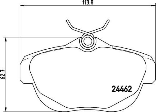 Brembo P61087N - Jarrupala, levyjarru inparts.fi