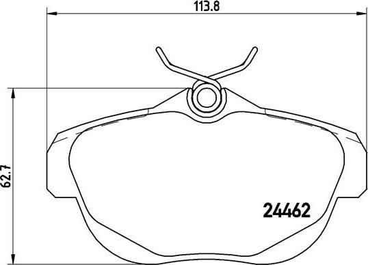 Brembo P 61 087 - Jarrupala, levyjarru inparts.fi