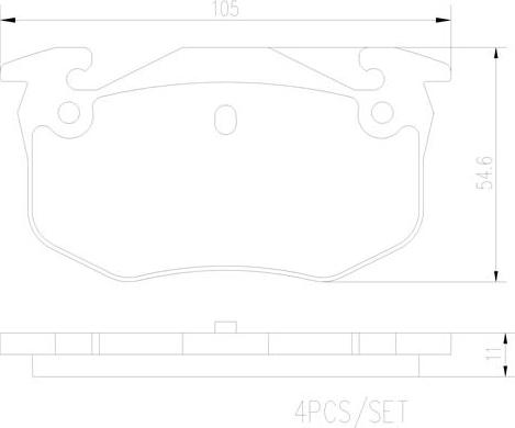 Brembo P61032N - Jarrupala, levyjarru inparts.fi