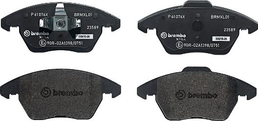 Brembo P 61 076X - Jarrupala, levyjarru inparts.fi