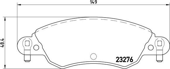 Brembo P 61 070 - Jarrupala, levyjarru inparts.fi