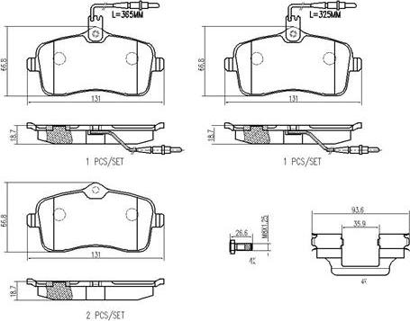 Brembo P61109N - Jarrupala, levyjarru inparts.fi