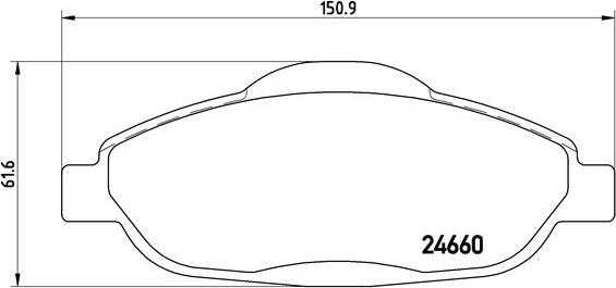 Brembo P 61 101X - Jarrupala, levyjarru inparts.fi