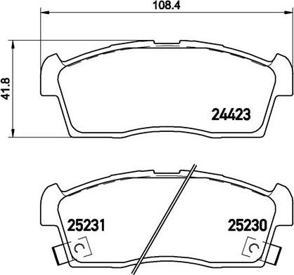 Brembo P 61 108 - Jarrupala, levyjarru inparts.fi