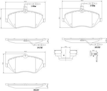 Brembo P61119N - Jarrupala, levyjarru inparts.fi