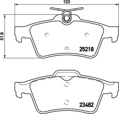 Brembo P61110N - Jarrupala, levyjarru inparts.fi