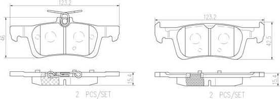 Brembo P61121N - Jarrupala, levyjarru inparts.fi