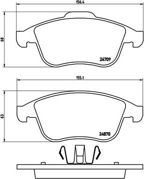 Brembo P 68 045 - Jarrupala, levyjarru inparts.fi