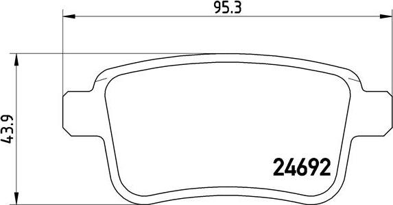 Brembo P 68 043 - Jarrupala, levyjarru inparts.fi