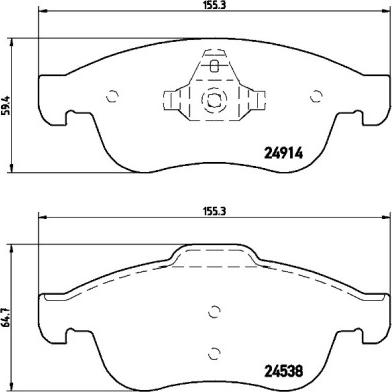 Brembo P 68 050 - Jarrupala, levyjarru inparts.fi