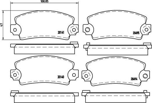 Brembo P 68 001 - Jarrupala, levyjarru inparts.fi