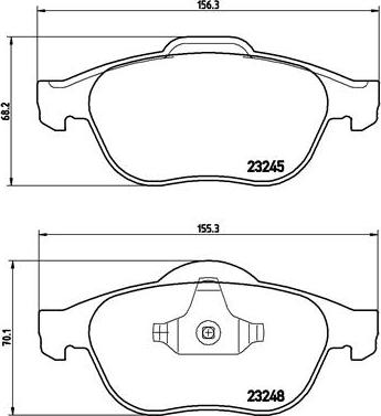 Brembo P 68 032 - Jarrupala, levyjarru inparts.fi