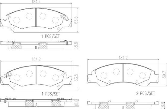 Brembo P09015N - Jarrupala, levyjarru inparts.fi