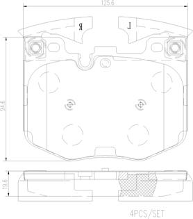 Brembo P06099N - Jarrupala, levyjarru inparts.fi