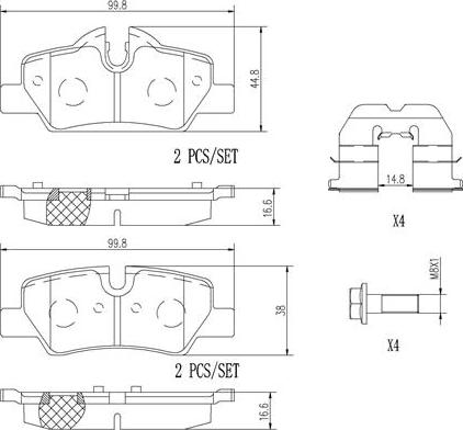 Brembo P06090N - Jarrupala, levyjarru inparts.fi