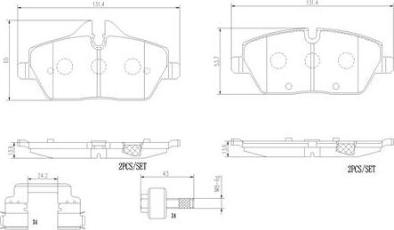 Brembo P06091N - Jarrupala, levyjarru inparts.fi