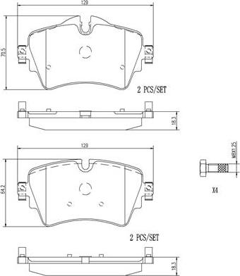 Brembo P06092N - Jarrupala, levyjarru inparts.fi