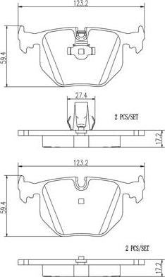 Brembo P06044N - Jarrupala, levyjarru inparts.fi