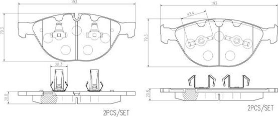 Brembo P06047N - Jarrupala, levyjarru inparts.fi