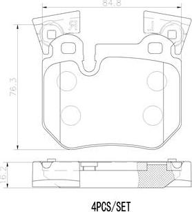 Brembo P06059N - Jarrupala, levyjarru inparts.fi