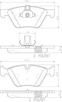 Brembo P06057N - Jarrupala, levyjarru inparts.fi