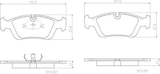 Brembo P06089N - Jarrupala, levyjarru inparts.fi