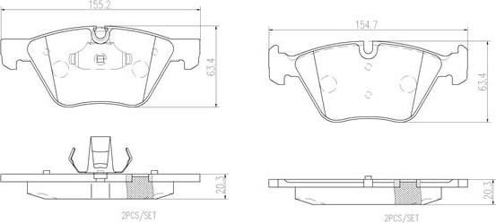 Brembo P06036N - Jarrupala, levyjarru inparts.fi