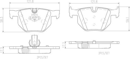 Brembo P06033N - Jarrupala, levyjarru inparts.fi