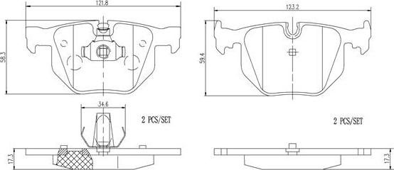 Brembo P06029N - Jarrupala, levyjarru inparts.fi