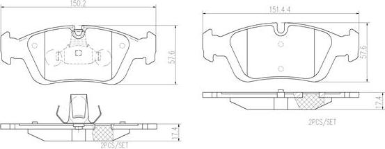 Brembo P06024N - Jarrupala, levyjarru inparts.fi